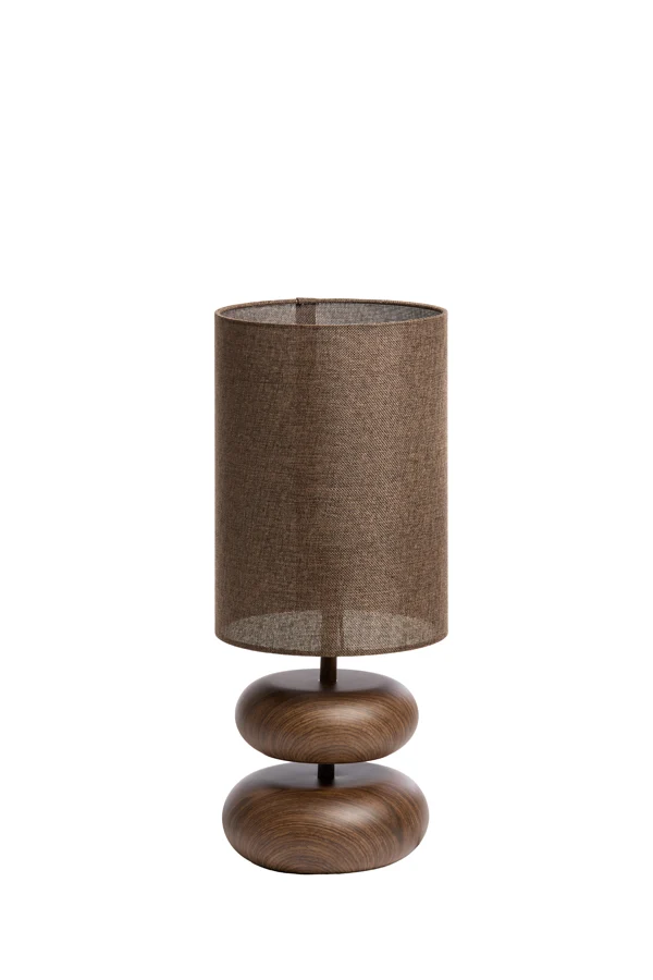 Table lamp 22x50,5 cm DANIALO wood print d brown+d brown