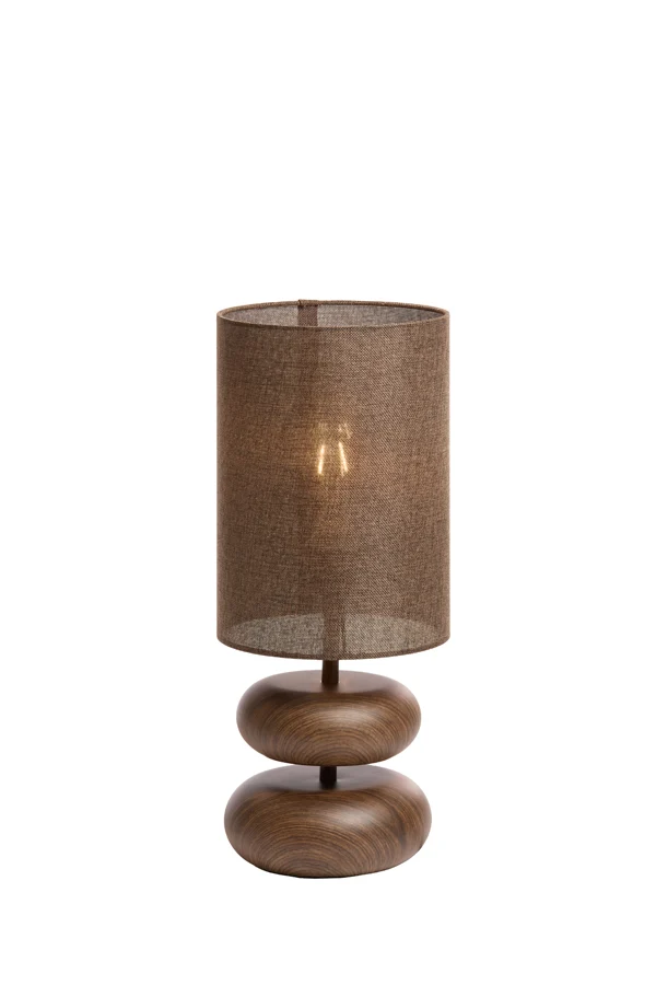 Table lamp 22x50,5 cm DANIALO wood print d brown+d brown