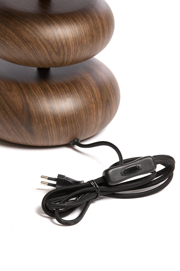 Table lamp 22x50,5 cm DANIALO wood print d brown+d brown