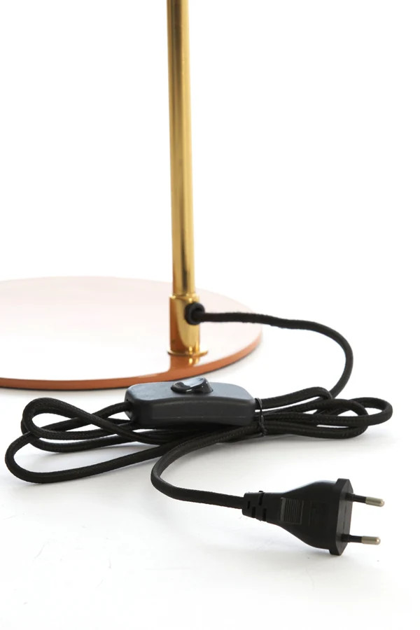 Table lamp 22x47 cm MALEKA shiny orange+gold
