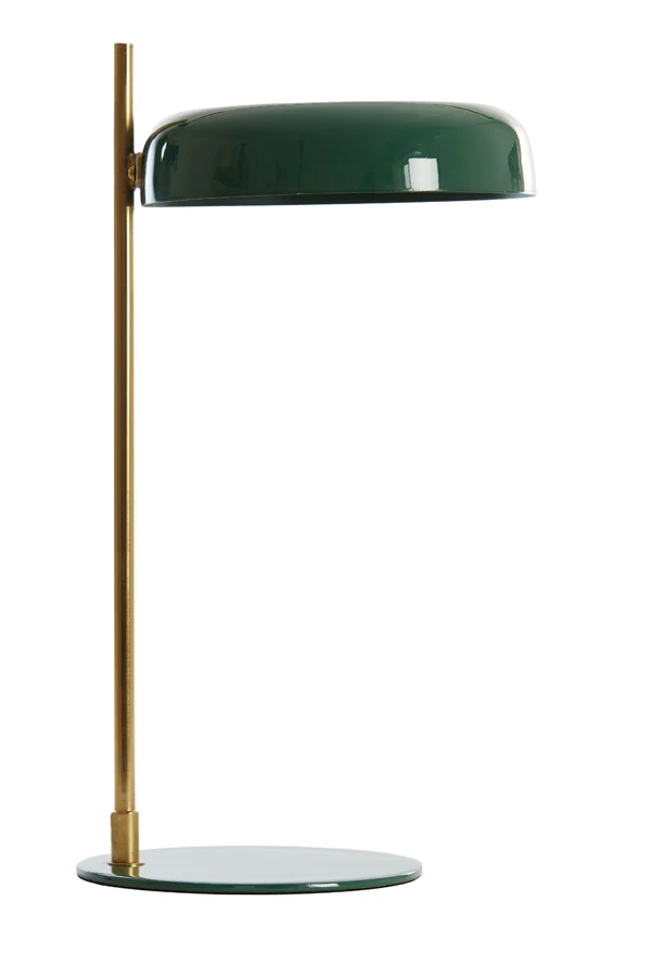 Table lamp 22x47 cm MALEKA shiny dark green+gold