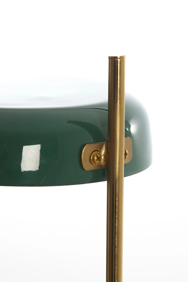 Table lamp 22x47 cm MALEKA shiny dark green+gold