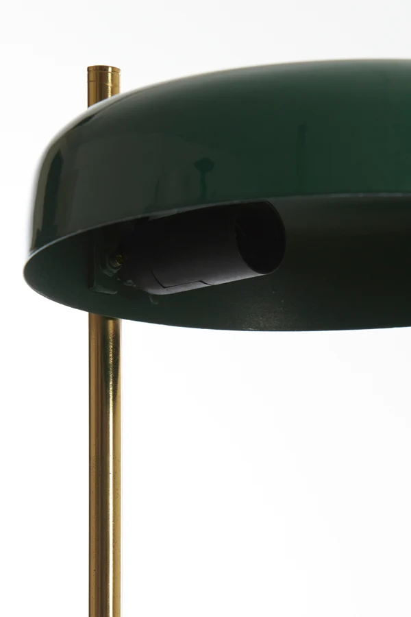 Table lamp 22x47 cm MALEKA shiny dark green+gold