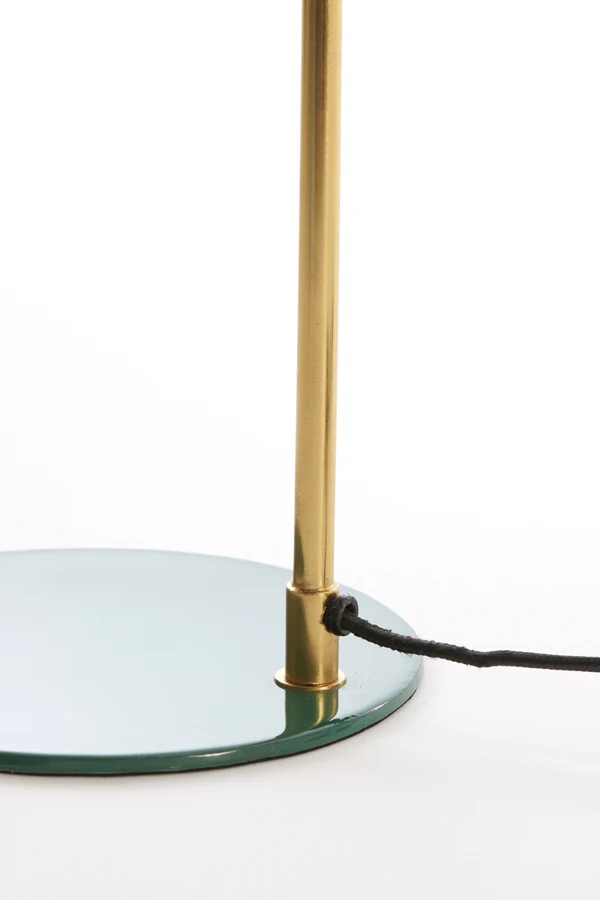 Table lamp 22x47 cm MALEKA shiny dark green+gold