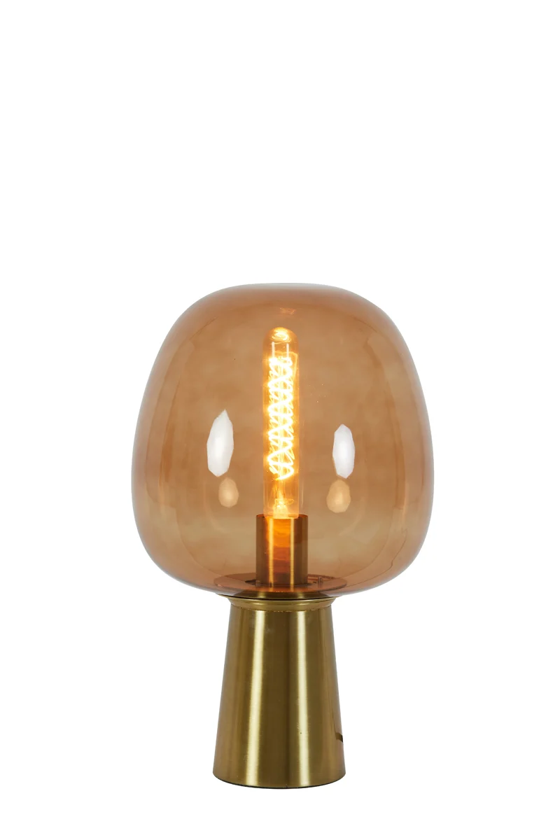 Table lamp 22x40 cm MAYSONY glass brown+bronze