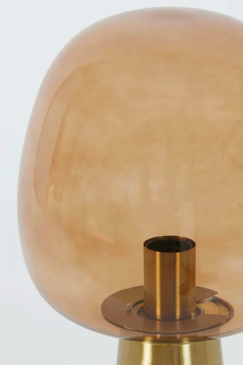 Table lamp 22x40 cm MAYSONY glass brown+bronze