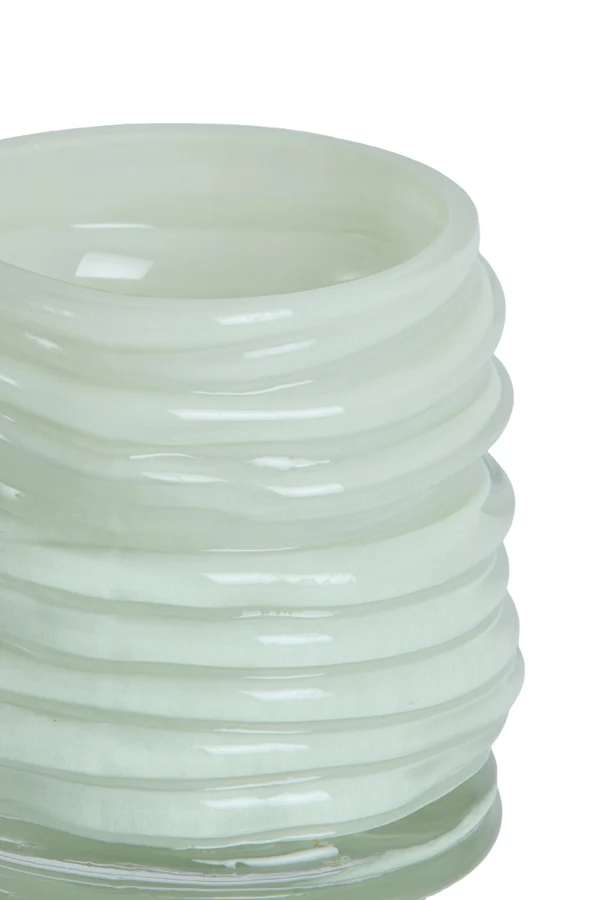 Tealight 10x9 cm MILYAN glass milky mint