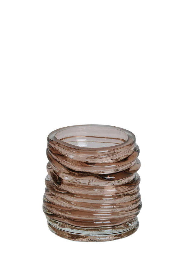 Tealight 10x9 cm MILYAN glass brown