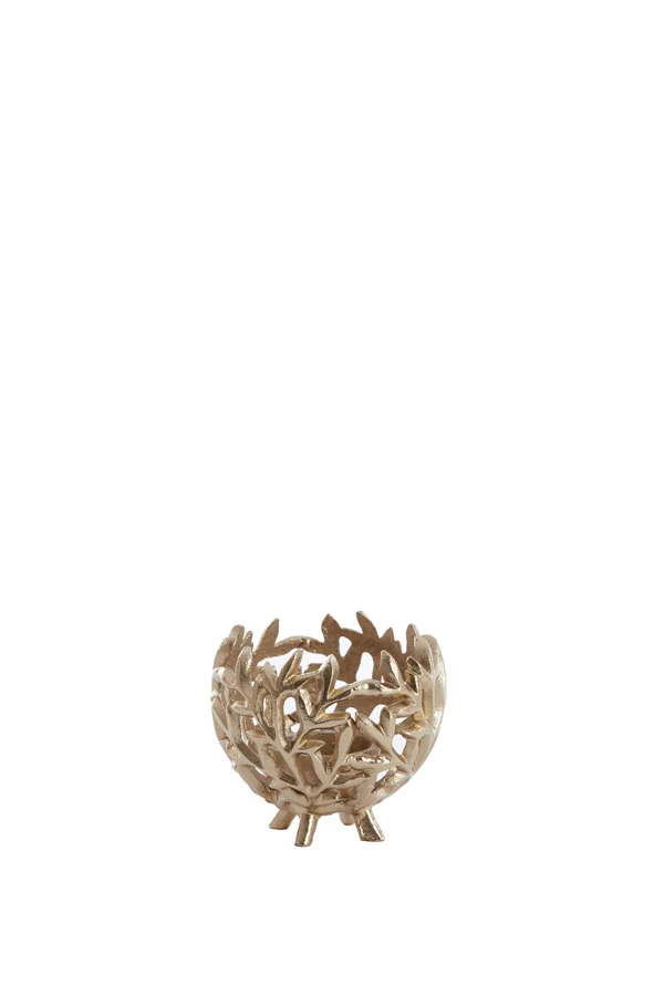Tealight 10x9 cm FAMARI antique gold