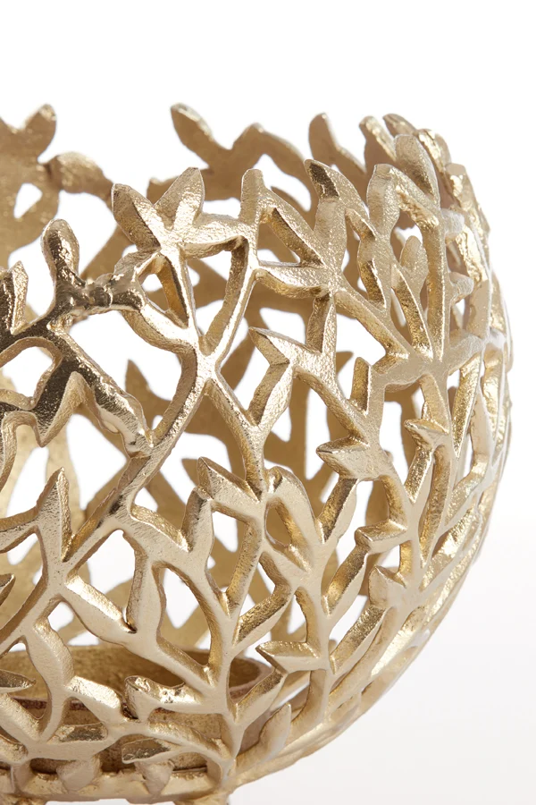 Tealight 10x9 cm FAMARI antique gold
