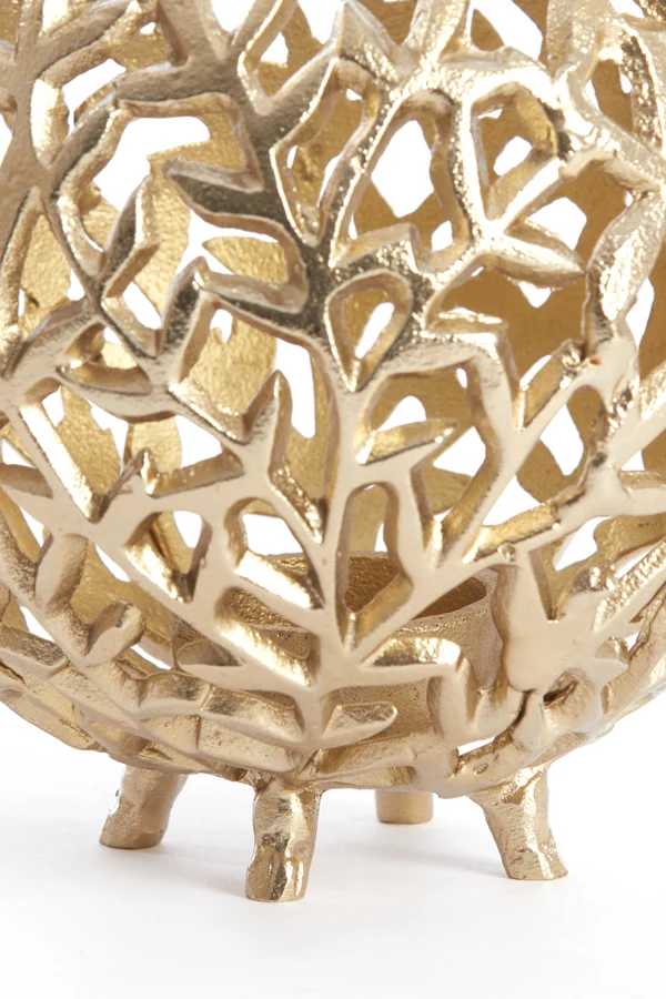 Tealight 10x9 cm FAMARI antique gold