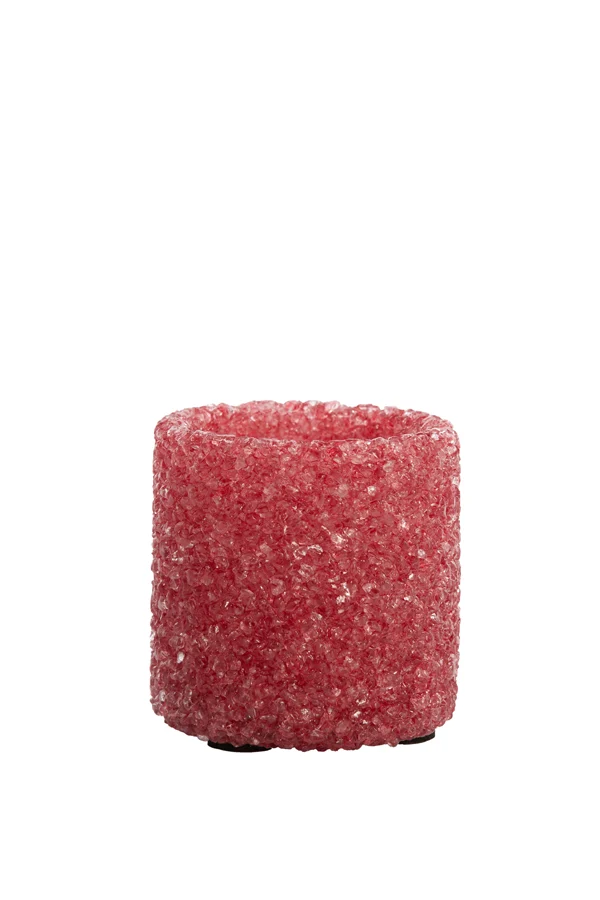 Tealight 7x7 cm MORITA glass pink