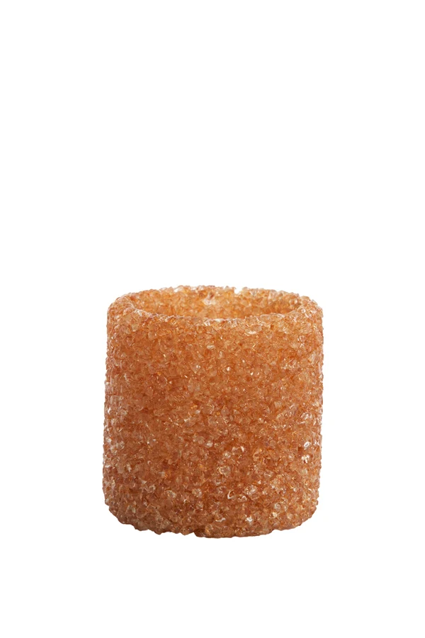 Tealight 7x7 cm MORITA glass light orange