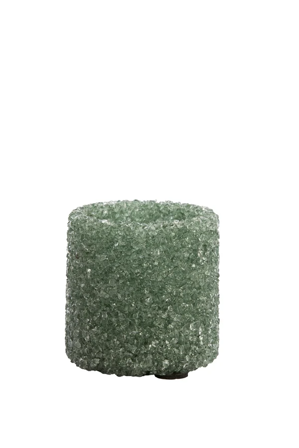 Tealight 7x7 cm MORITA glass green blue