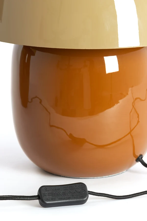 Table lamp 30x34 cm MIMOSA sand+brown