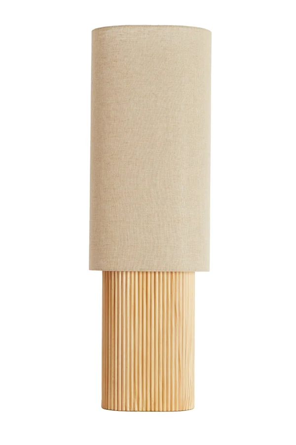 Table lamp 30x20x94 cm LASLO wood natural+linen natural