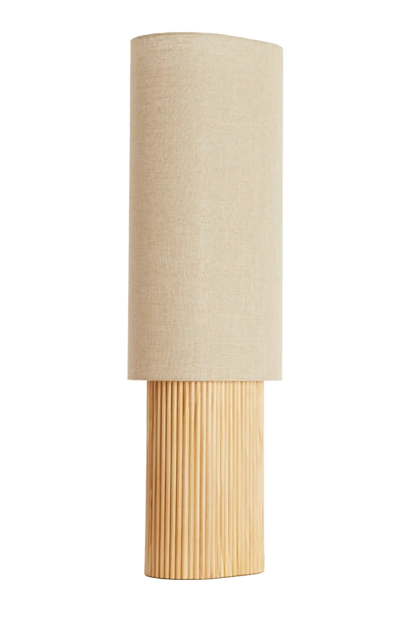 Table lamp 30x20x94 cm LASLO wood natural+linen natural