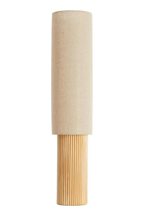 Table lamp 30x20x94 cm LASLO wood natural+linen natural