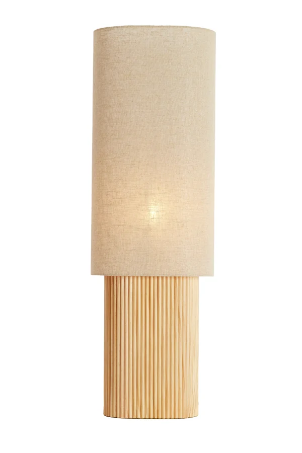 Table lamp 30x20x94 cm LASLO wood natural+linen natural