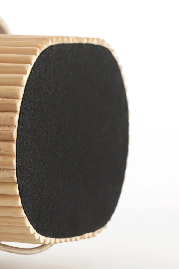 Table lamp 30x20x94 cm LASLO wood natural+linen natural