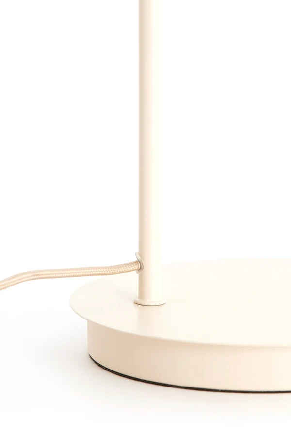 Table lamp 30x20x61 cm BAYLIE matt cream+clear glass