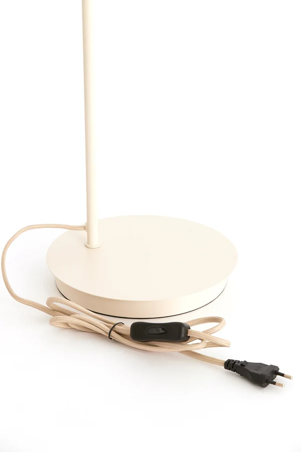 Table lamp 30x20x61 cm BAYLIE matt cream+clear glass