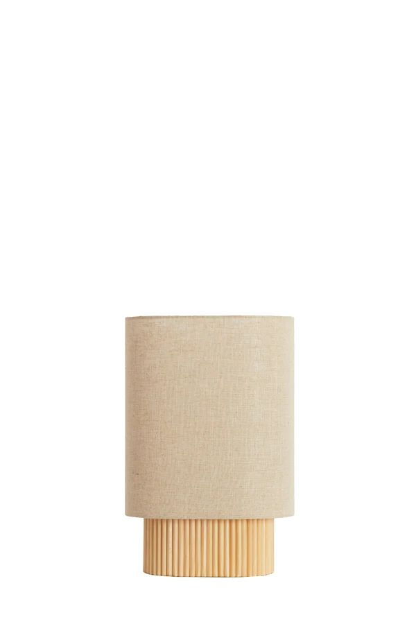 Table lamp 30x20x45 cm LASLO wood natural+linen natural