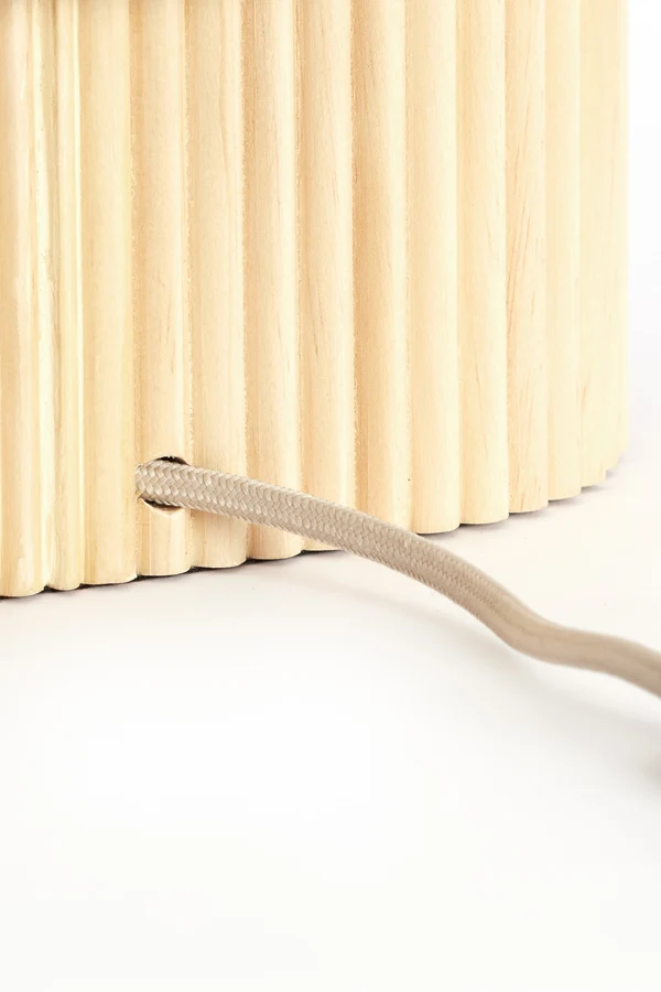 Table lamp 30x20x45 cm LASLO wood natural+linen natural