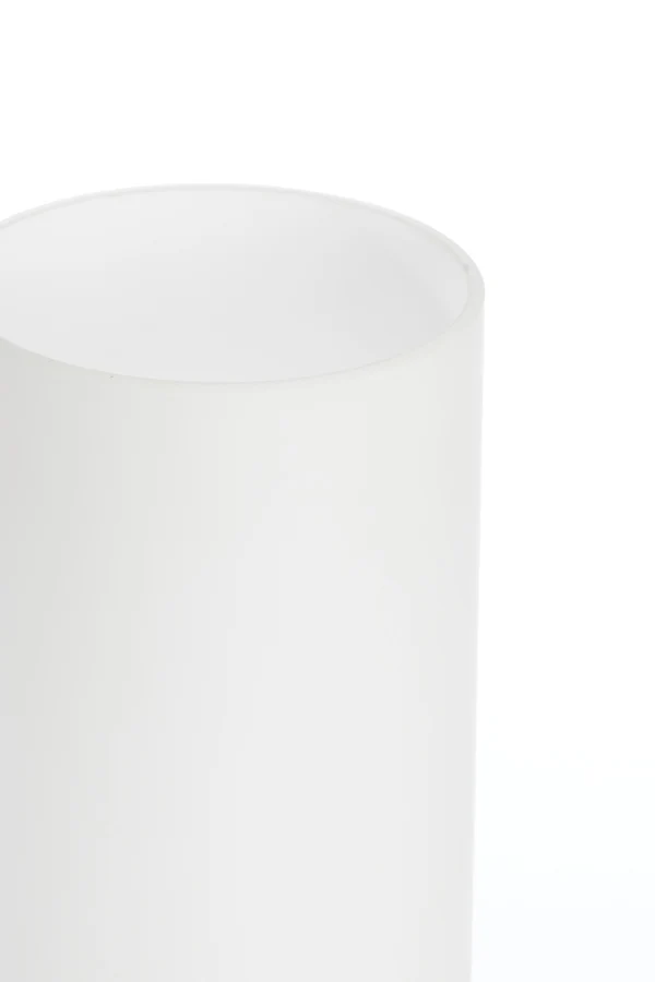 Table lamp 12x47,5 cm RYLANO glass milky+sand+antique bronz