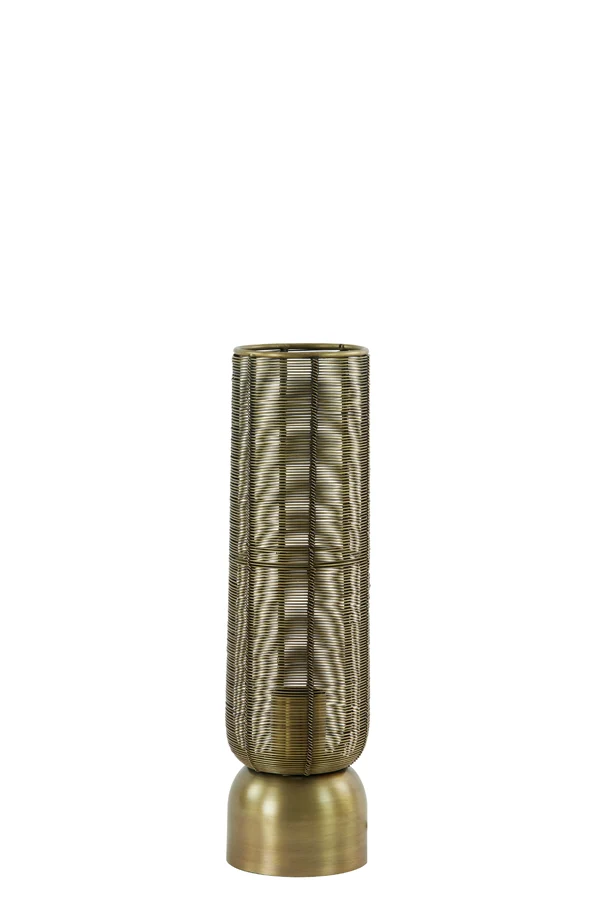Table lamp 11x39,5 cm LEZUZA antique bronze