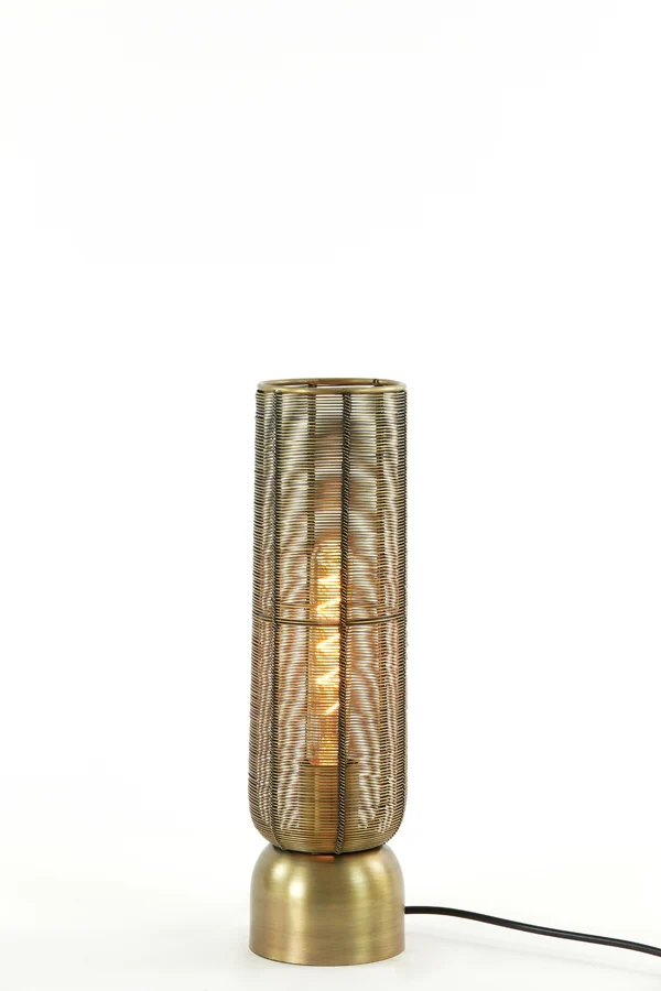 Table lamp 11x39,5 cm LEZUZA antique bronze