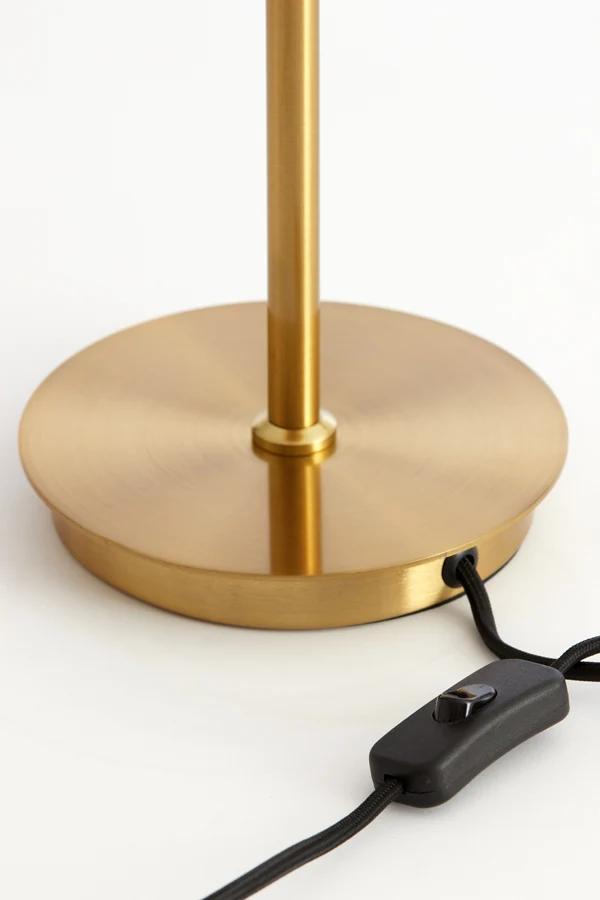 Table lamp E14 20x43 cm MEDINA glass amber+gold