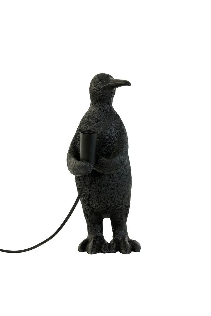Table lamp E14 16x13x34 cm PENGUIN matt black