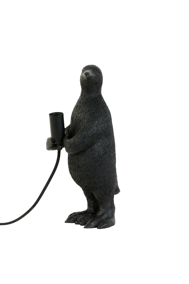 Table lamp E14 16x13x34 cm PENGUIN matt black