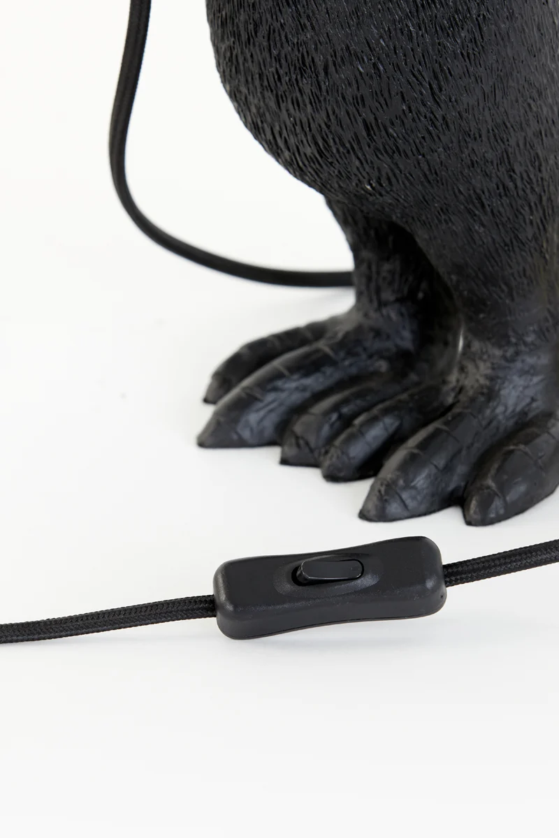 Table lamp E14 16x13x34 cm PENGUIN matt black