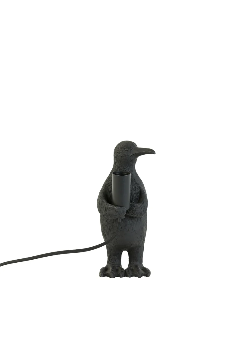 Table lamp E14 12x12x24 cm PENGUIN matt black