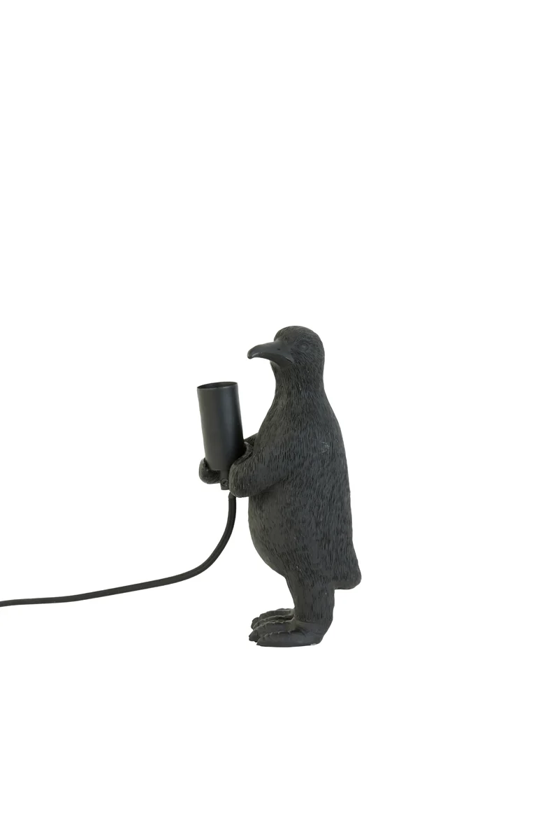Table lamp E14 12x12x24 cm PENGUIN matt black