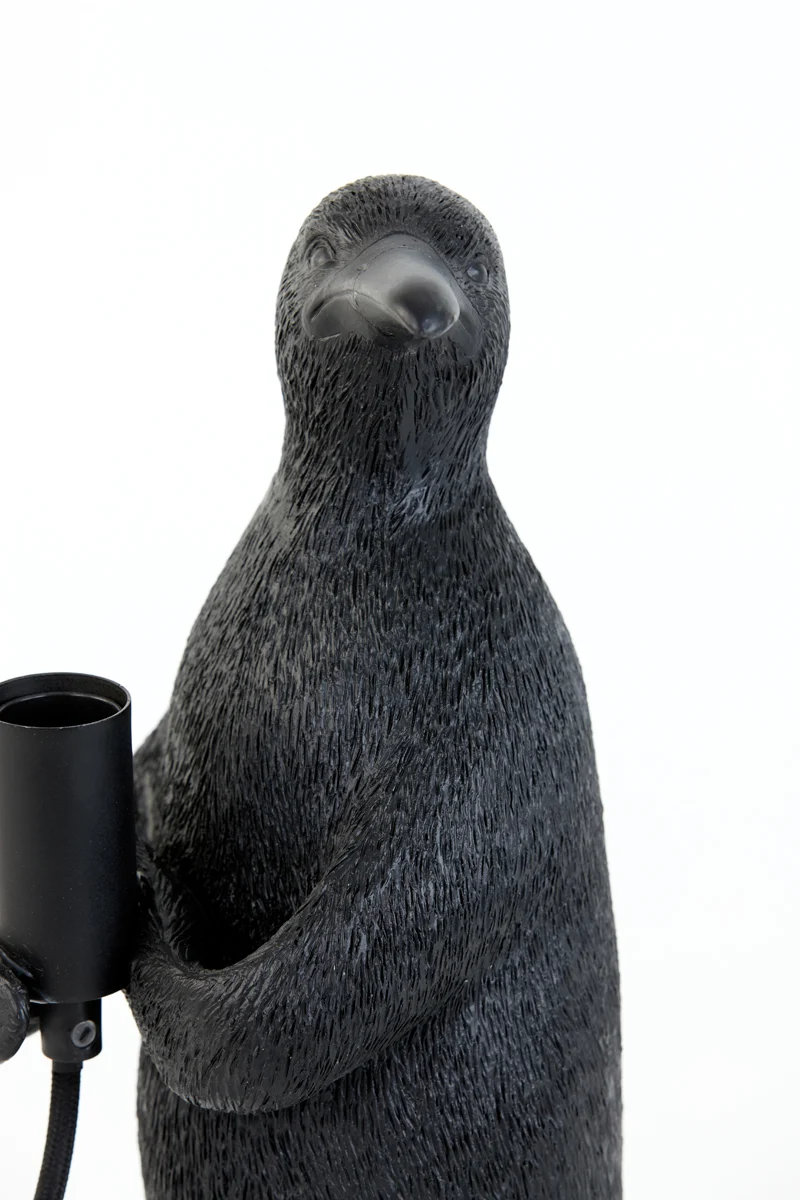 Table lamp E14 12x12x24 cm PENGUIN matt black