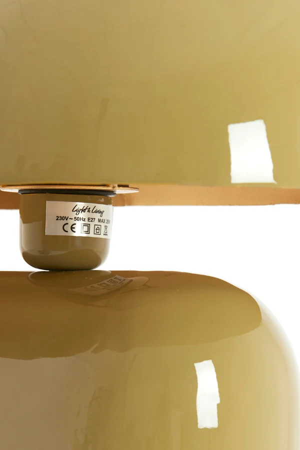 Table lamp 37x26x37 cm TODD shiny taupe