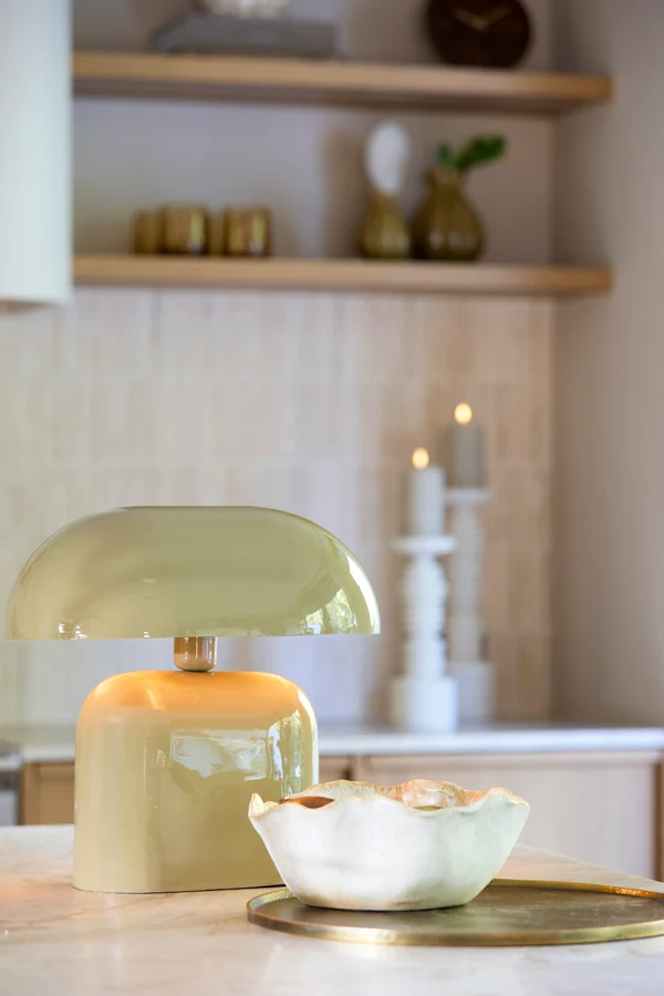 Table lamp 37x26x37 cm TODD shiny taupe
