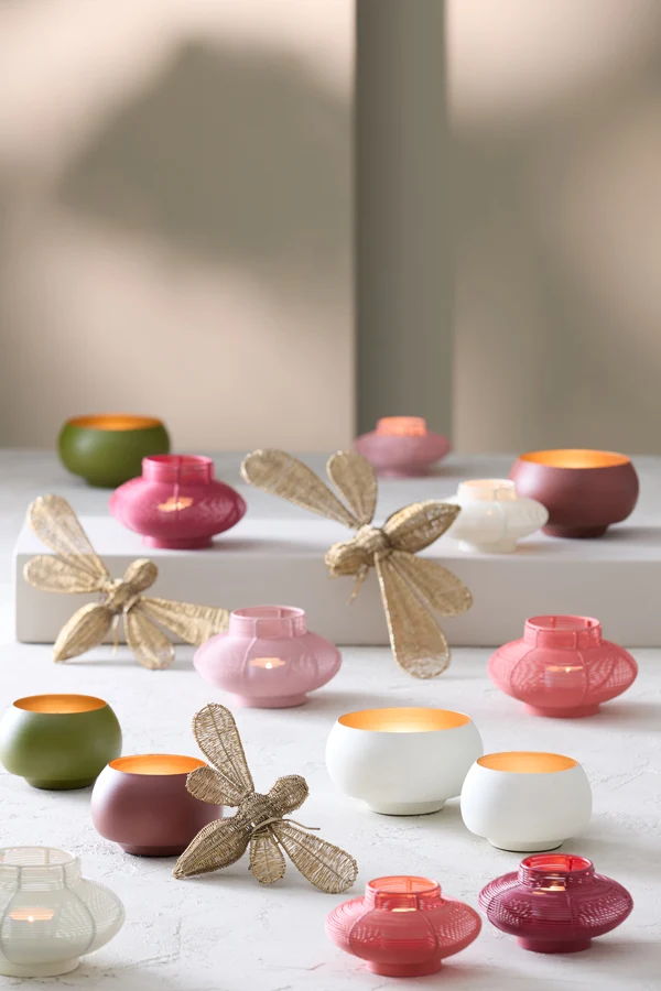 Tealight 12x7 cm SESTINO matt coral