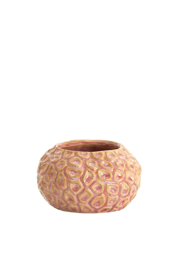 Tealight 12x7,5 cm CAREZZA ceramics light pink