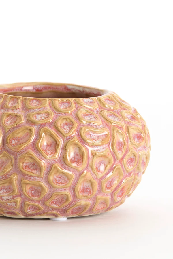 Tealight 12x7,5 cm CAREZZA ceramics light pink