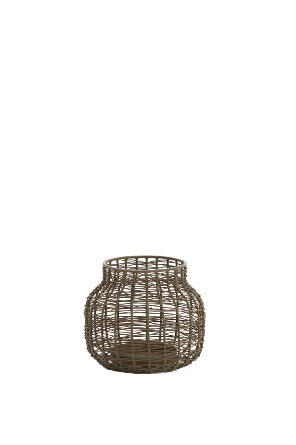 Tealight 12x10 cm VALERY grey