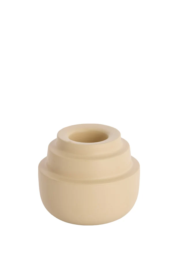 Tealight 12x10 cm SALUZZO matt sand