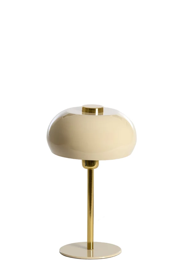 Table lamp 22x34 cm SURIN shiny light grey+gold