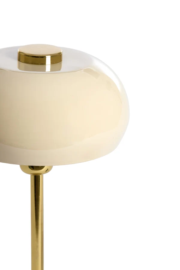 Table lamp 22x34 cm SURIN shiny light grey+gold
