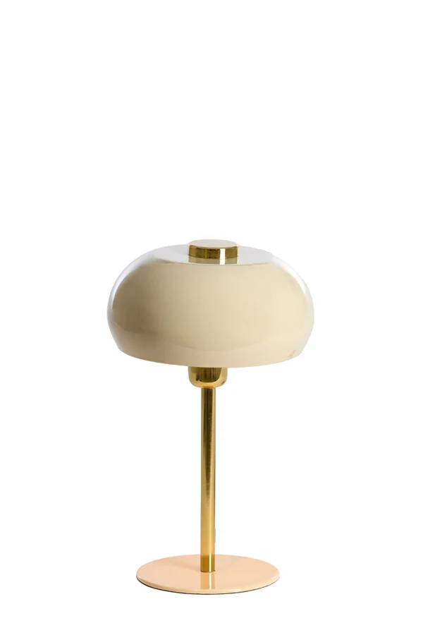 Table lamp 22x34 cm SURIN shiny light grey+gold