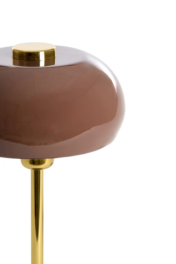 Table lamp 22x34 cm SURIN shiny dark brown+gold