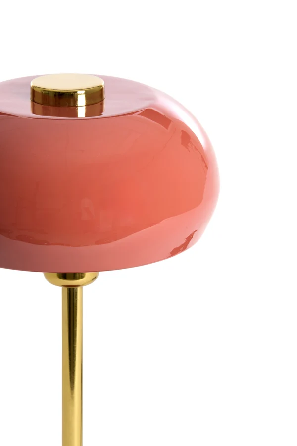 Table lamp 22x34 cm SURIN shiny coral+gold